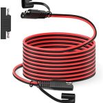 bateria power 25ft 16awg battery charger extension cord with sae connector