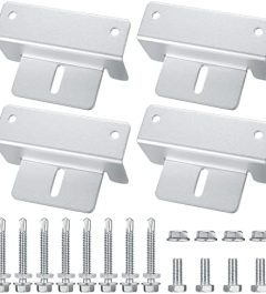 bjbjjiu 4 sets shaped solar panel mounting brackets for rvs