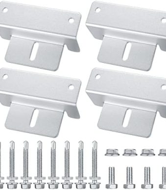 bjbjjiu 4 sets shaped solar panel mounting brackets for rvs