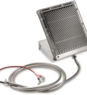 boss buck 12v solar panel with mounting bracket, hardware & wire guard