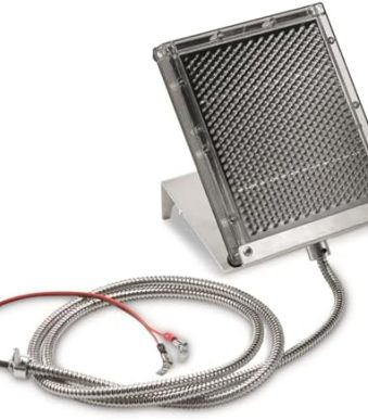 boss buck 12v solar panel with mounting bracket, hardware & wire guard