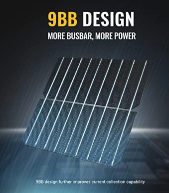 bougerv 100w solar panel with high-efficiency mono cells