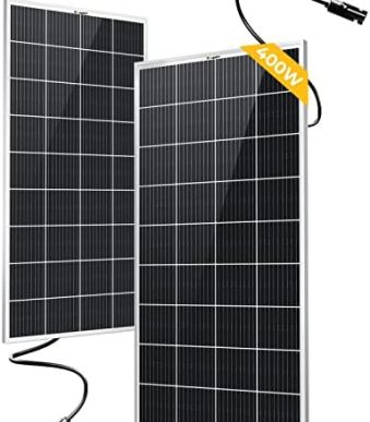 bougerv 400w solar panel for rv, boat, home, off-grid