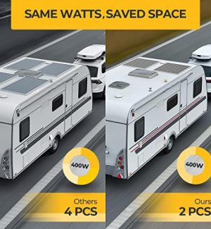 bougerv 400w solar panel for rv, boat, home, off-grid