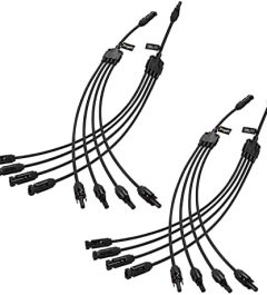 bougerv solar panel y branch connectors 2 pairs kit