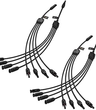 bougerv solar panel y branch connectors 2 pairs kit