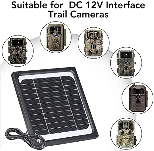 dosarzo 5w trail camera solar panel and 12v solar battery kit