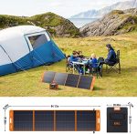 ebl 200w portable solar panel with mc-4 anderson output connector