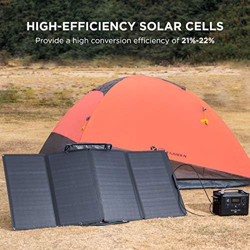ecoflow river pro solar generator and panel bundle for outdoors