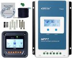 epever 30a mppt charge controller with mt50 & temperature sensor