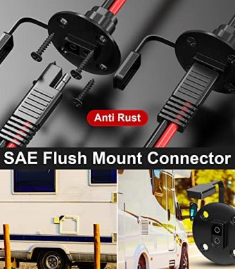 extractme 2ft 10awg sae connector harness with 15a fuse