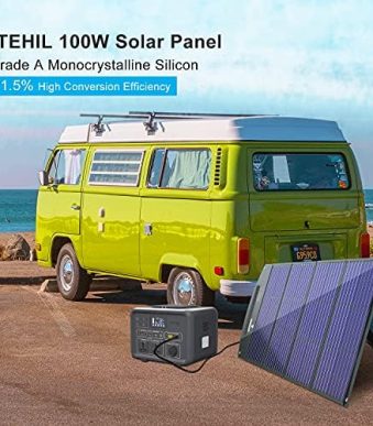 itehil 100w solar panel 18 v monocrystalline with usb output