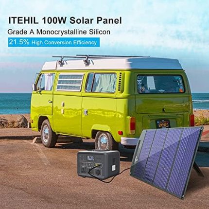 itehil 100w solar panel 18 v monocrystalline with usb output