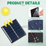 kanayu 30 pcs small solar panels diy system kits