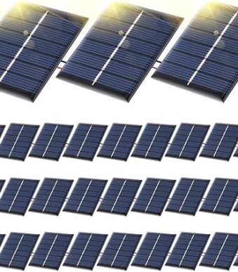 kanayu 30 pcs small solar panels diy system kits