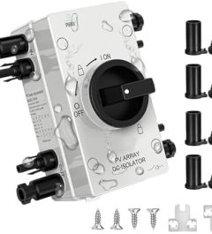karlkers solar disconnect switch with connectors, 64a, 1000v pv