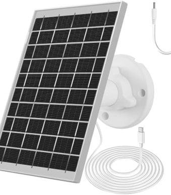 kashuen solar panel 7w for ring camera, ip65 waterproof