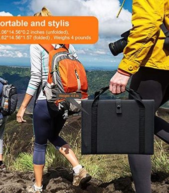 keshoyal 60w foldable solar panel for camping and charging devices