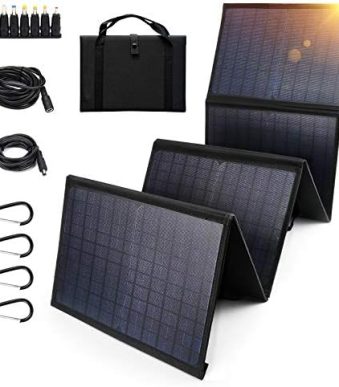 keshoyal 60w foldable solar panel for camping and charging devices
