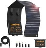 lumopal 60w portable solar charger for outdoor use