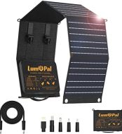 lumopal 60w portable solar charger for outdoor use