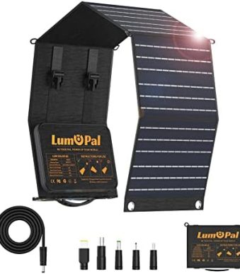 lumopal 60w portable solar charger for outdoor use