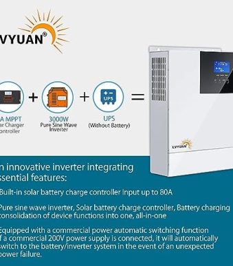 lvyuan solar hybrid charger inverter with 3000w power