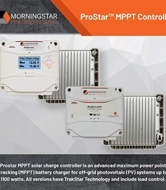 morningstar 25a mppt solar charge controller for 12v/24v batteries