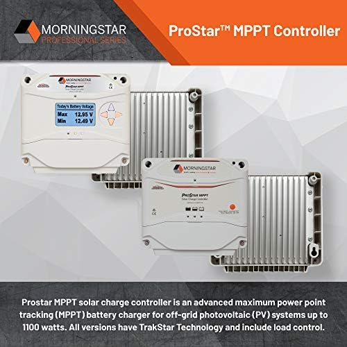 morningstar 25a mppt solar charge controller for 12v/24v batteries