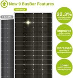 newpowa 100w monocrystalline solar panel for rv, boat, off-grid