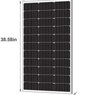 newpowa 100w monocrystalline solar panel for rv, boat, off-grid