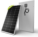 newpowa 100w monocrystalline solar panel for rv, boat, off-grid