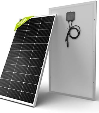 newpowa 100w monocrystalline solar panel for rv, boat, off-grid
