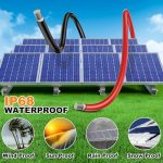 oududianzi 10m solar panel extension wire black and red
