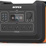 oupes portable power station with solar generator for home backup