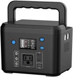 powkey portable 200w power station with ac outlet and led light