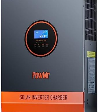 powmr 5000w solar inverter 48v 110v with built-in mppt controller