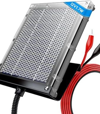 powoxi 12v 1.7w solar panel for deer feeder battery