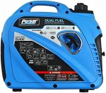 pulsar portable dual fuel inverter generator with usb outlet