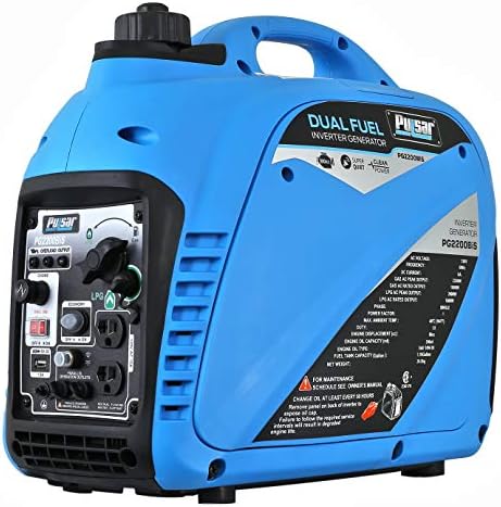 pulsar portable dual fuel inverter generator with usb outlet