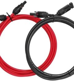 qilucky 66ft professional solar extension cable with male/female connectors