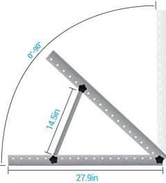 renogy 28in solar panel mount brackets for off-grid systems