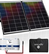 serenelife 200w portable solar panel kit with 20a controller