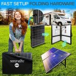 serenelife 200w portable solar panel kit with 20a controller