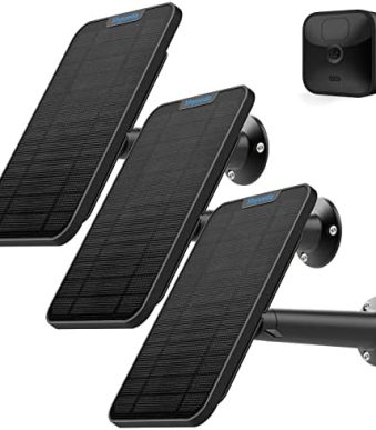 shyueda 4w solar panel charging 3-pack for blink cameras