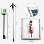 solperk 20w solar panel with 12v solar panel charger kit