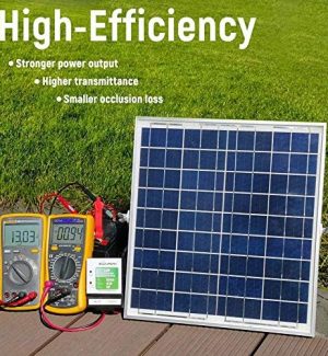 solperk 20w solar panel with 12v solar panel charger kit