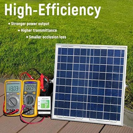 solperk 20w solar panel with 12v solar panel charger kit