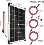 solperk waterproof 12v solar panel charger for vehicles and boats