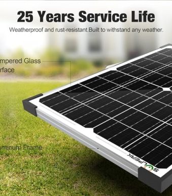 solperk waterproof 12v solar panel charger for vehicles and boats